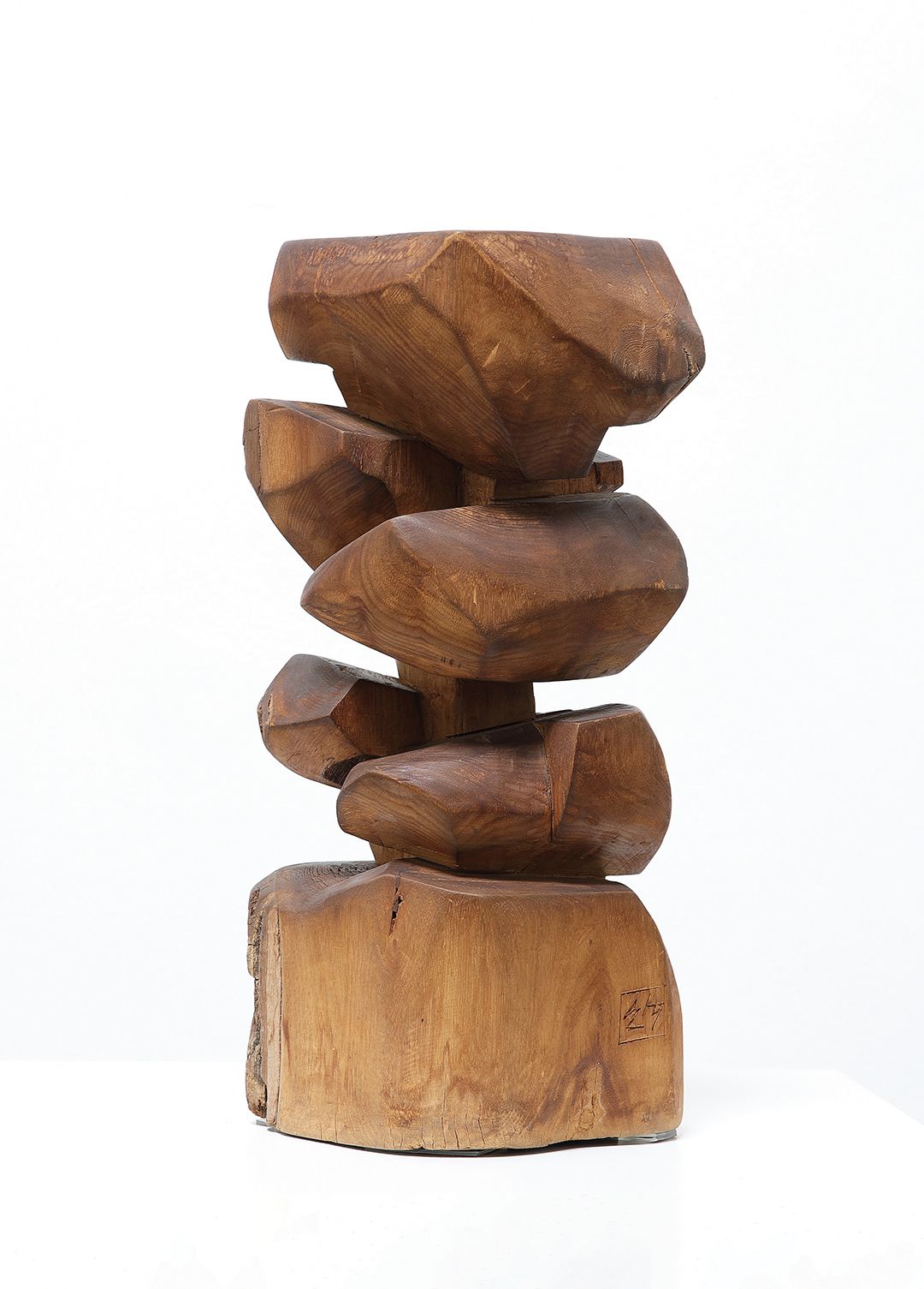 <Add Two Add One, Divide Two Divide One 1979>, 1979, Walnut Wood, 45x22x18cm.