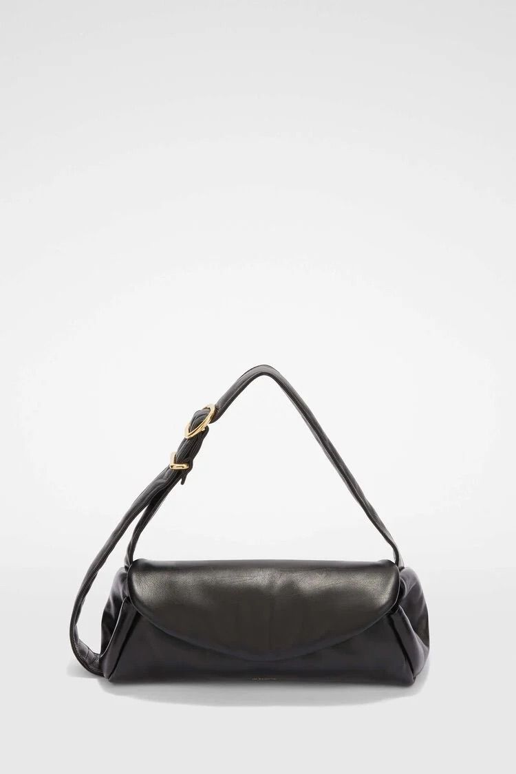 JIL SANDER, 스몰 카놀로 패디드 블랙 2백 80만원