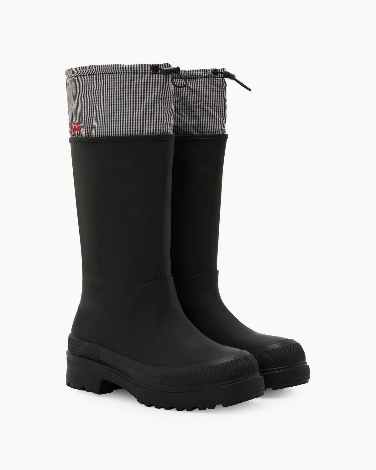 PAES, 투웨이 레인 부츠 블랙 체크 12만 9천원 