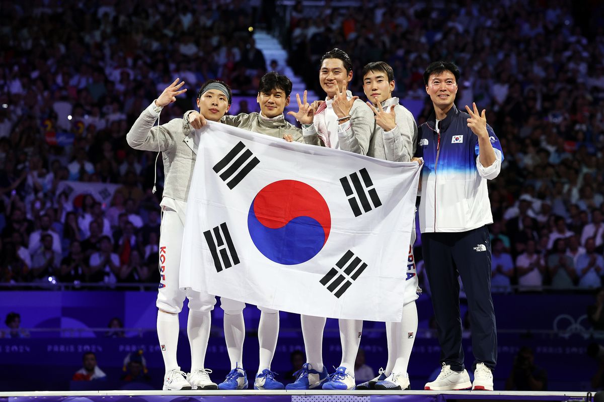 대한민국 남자 펜싱 사브르 대표팀/gettyimages