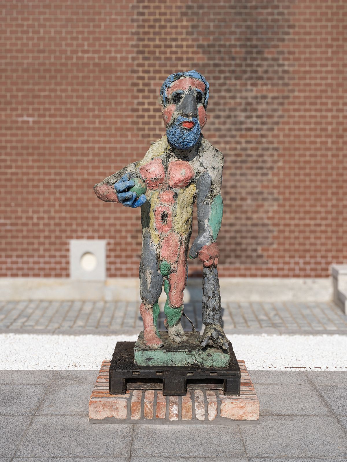 Markus Lüpertz, <Hercules Model 32>, 2010, Painted Bronze, From an edition of 6 + 1 AP, 205x80x67cm. © Markus Lüpertz. Courtesy Michael Werner Gallery / VG Bild-Kunst, Bonn - SACK, Seoul, 2024.