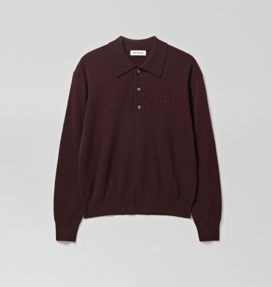 NONYMOUSAA Wool-Cash Polo Shirt, 23만8천원.
