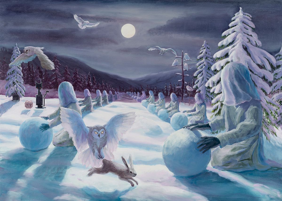 달 의식_Moon Ritual_2024_Oil on linen_162 x 227 cm