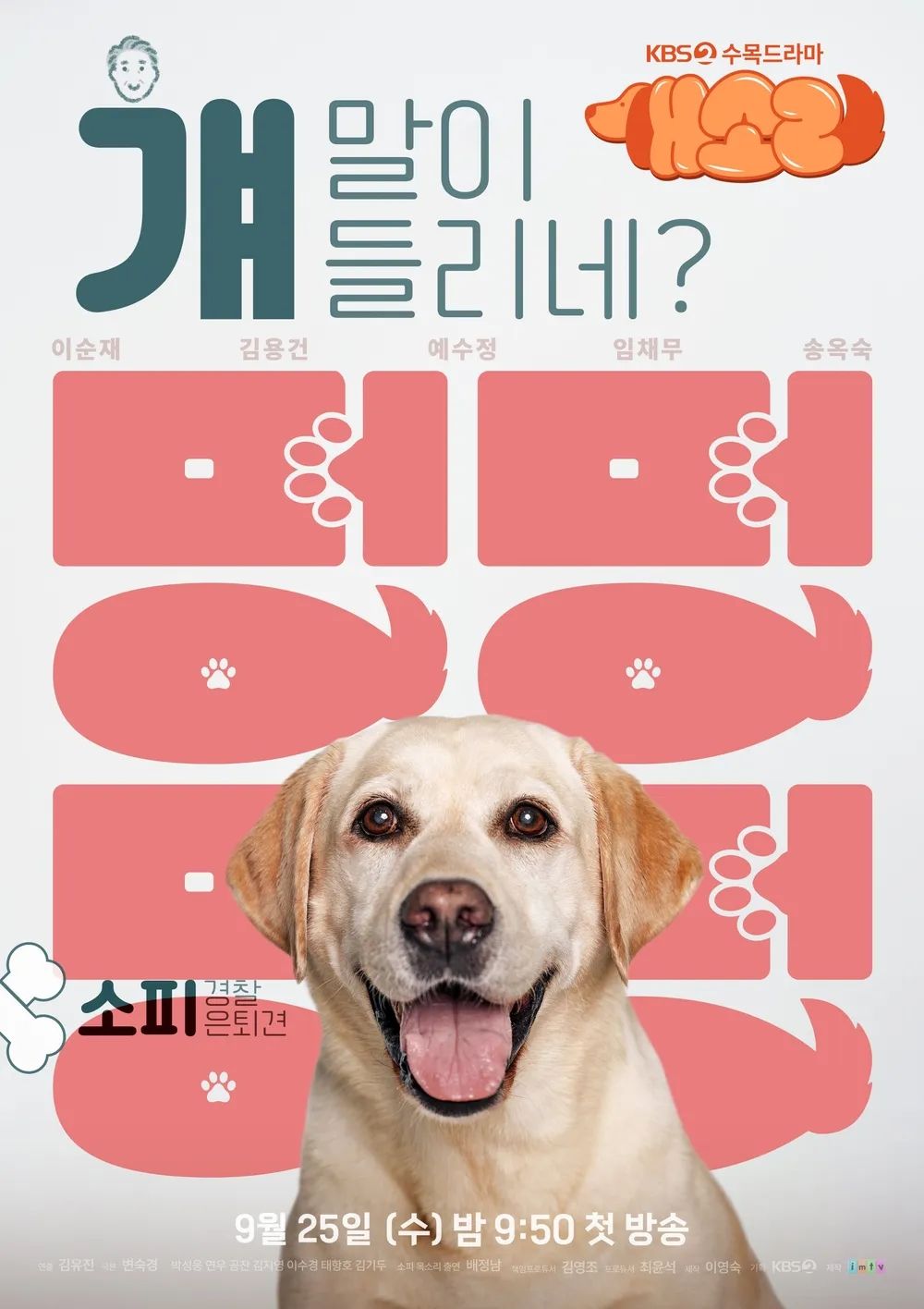 KBS 2TV 드라마 <개소리> 포스터 