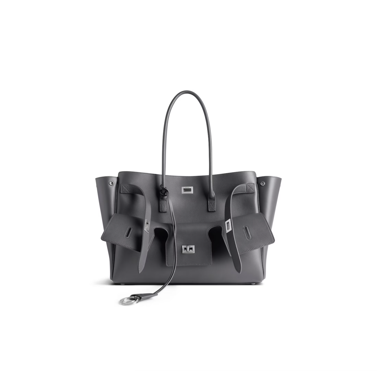 Balenciaga 여성 벨 에어 미디엄 캐리 올 백 그레이, 6백 99만 5천 원
