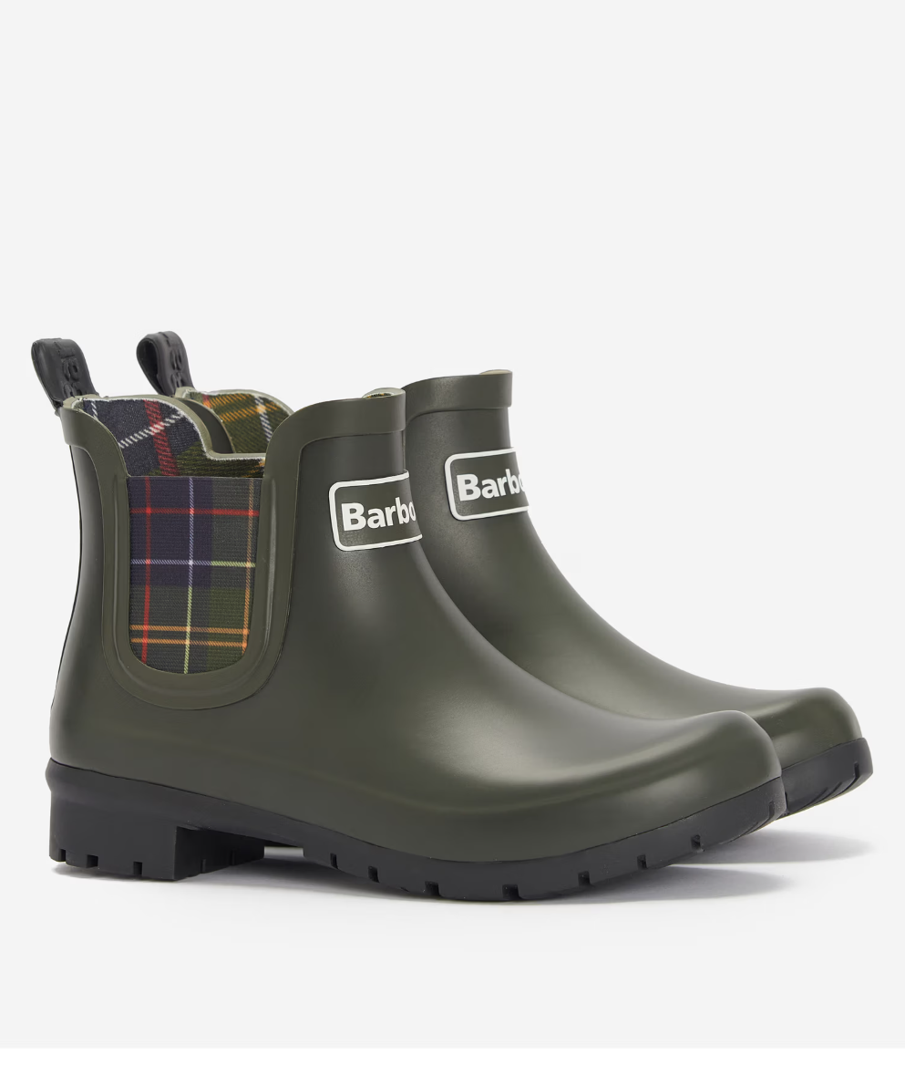 올리브 깅엄 첼시 레인부츠 14만 3천원대