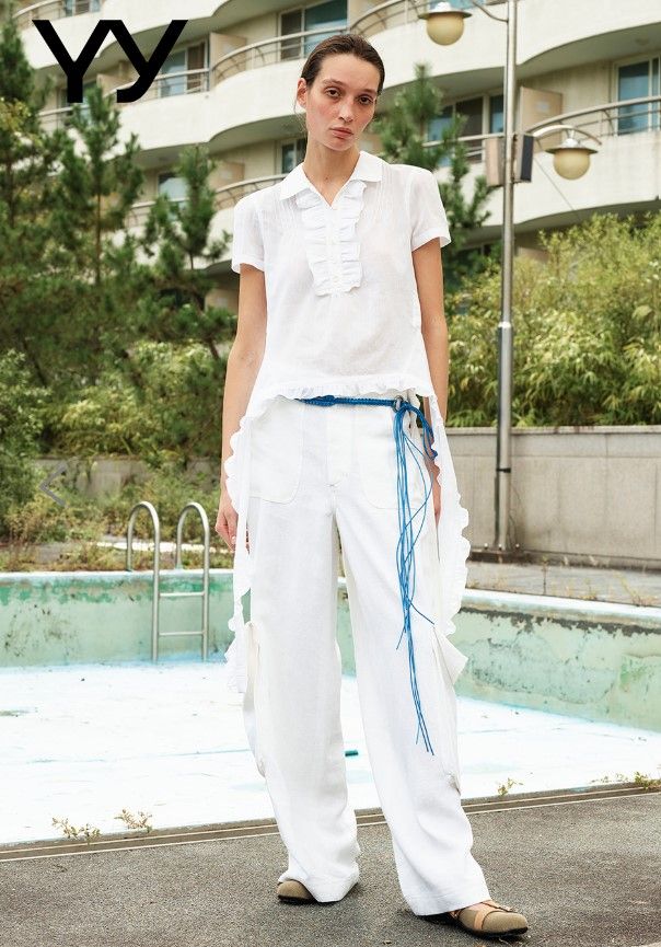 오픈 YY 린넨 카고 팬츠 화이트, 23만8천원