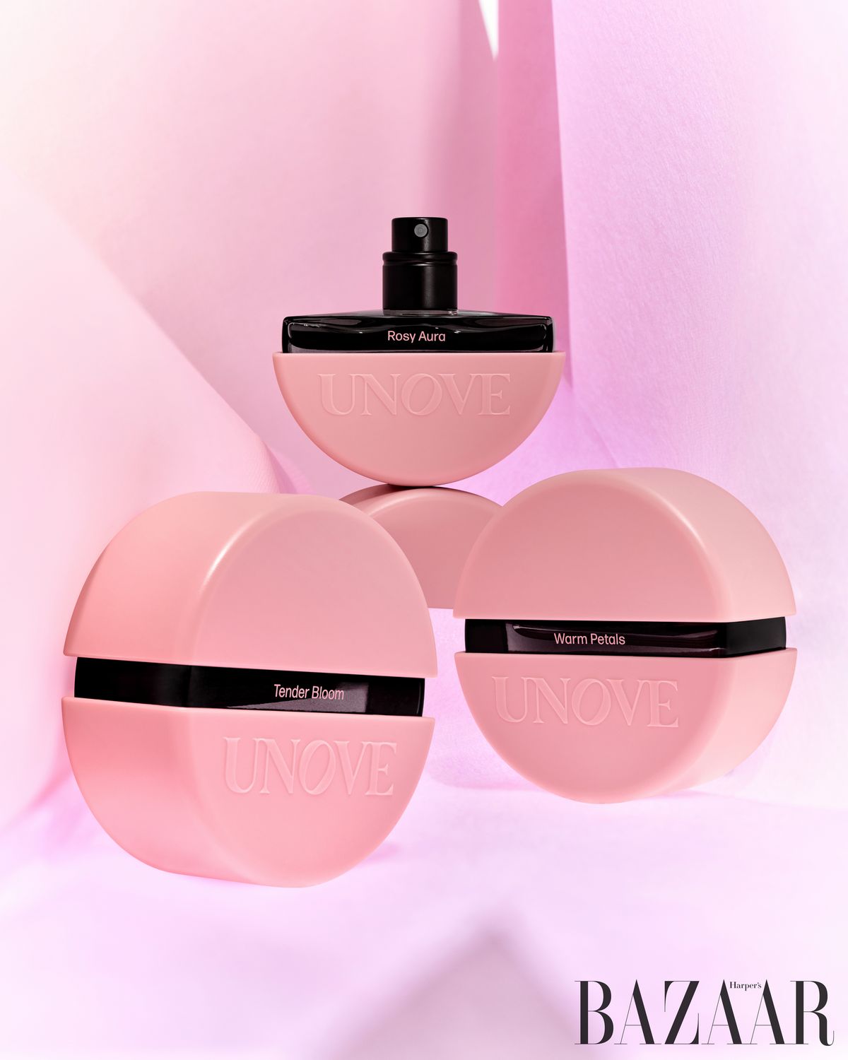 (왼쪽부터) 어노브 헤어퍼퓸 텐더 블룸, 로지 아우라, 웜 페탈 각 20ml, 3만 7천원 