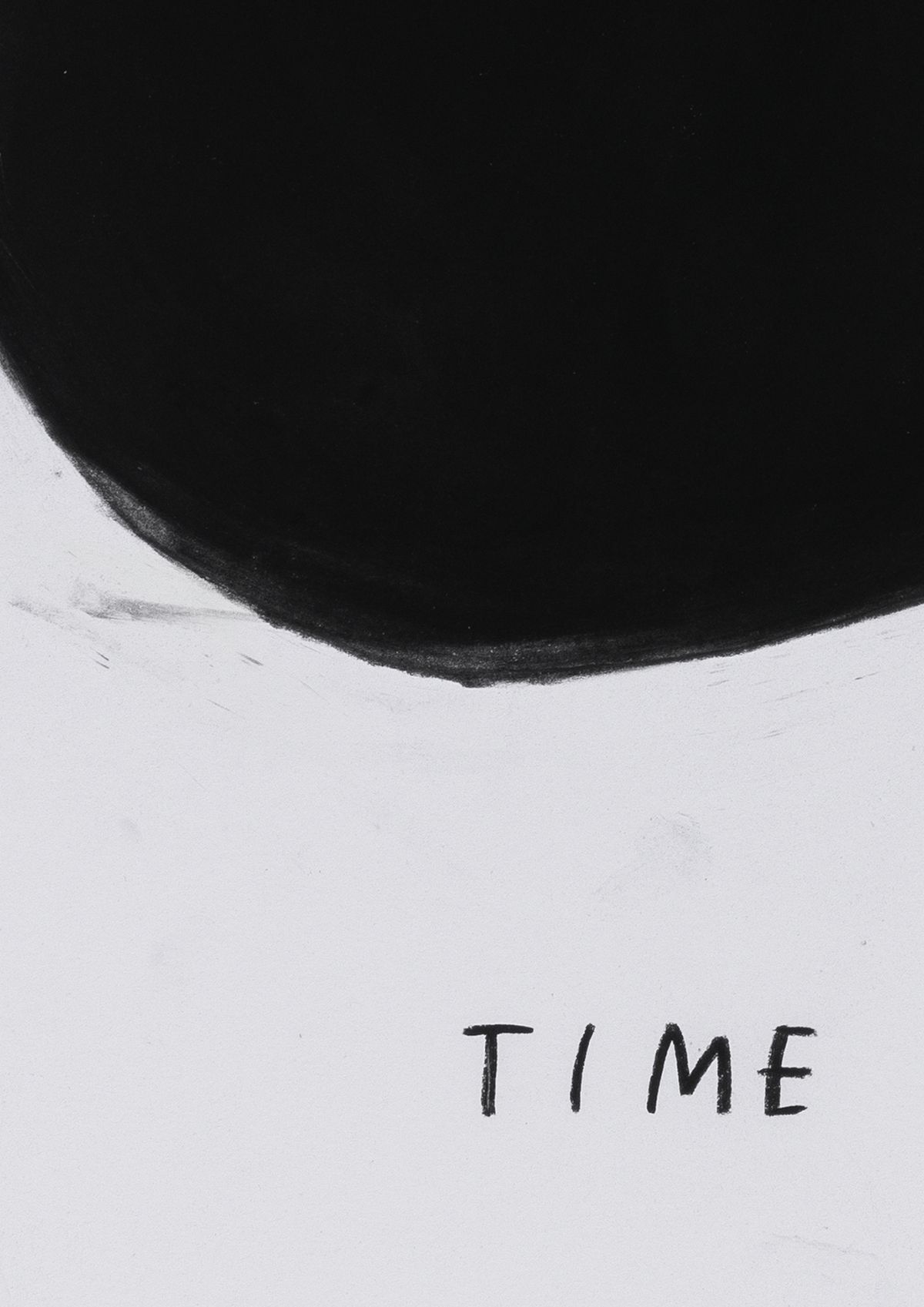 Christine Sun Kim, <Time5>, 2024, Charcoal on paper, 42x42cm, Framed dimension: 43.5x43.5cm(detail).