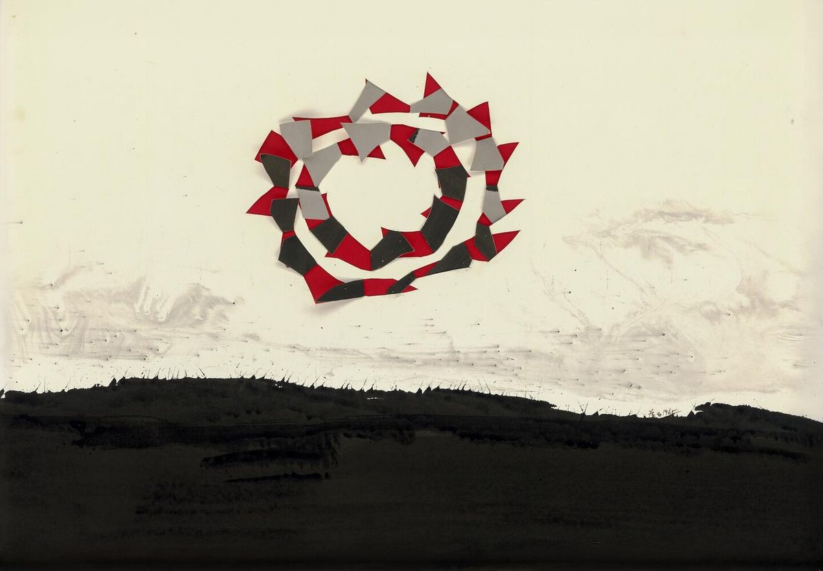 추 웨이보, <Dynamic>, 1965. 종이에 잉크, 78 x 54.5 cm. 제공: Asia Art Center