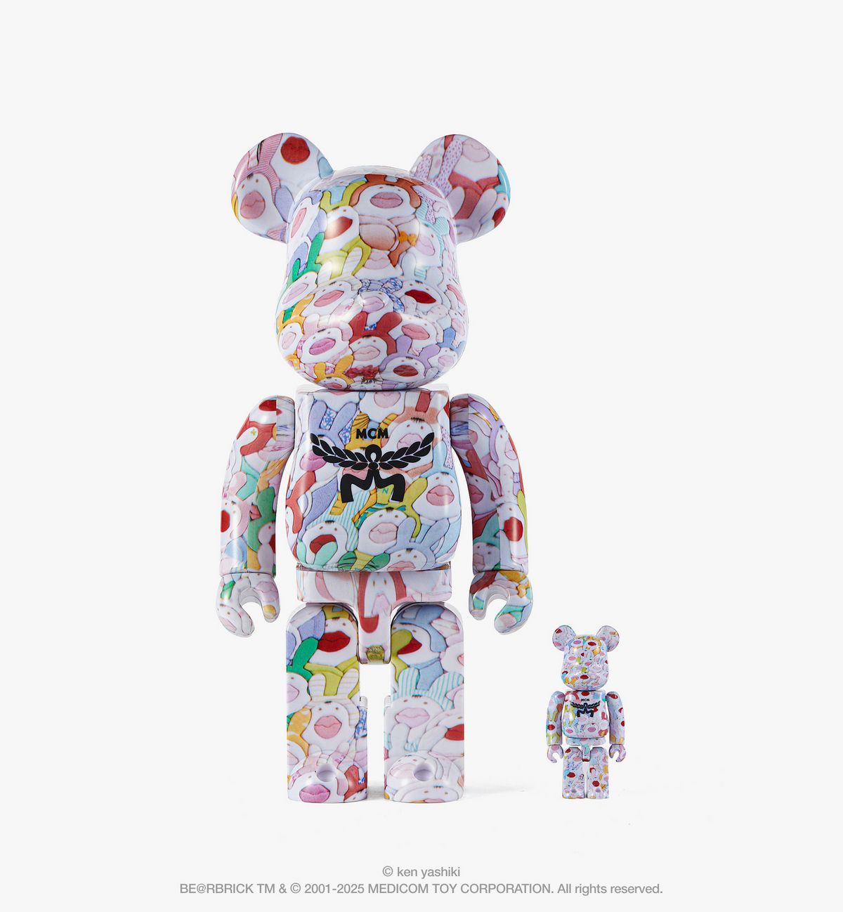 감각적인 비주얼이 돋보이는 켄 야시키의 베어브릭 작품, MCM X BE@RBRICK ken yashiki 100% & 400% 세트