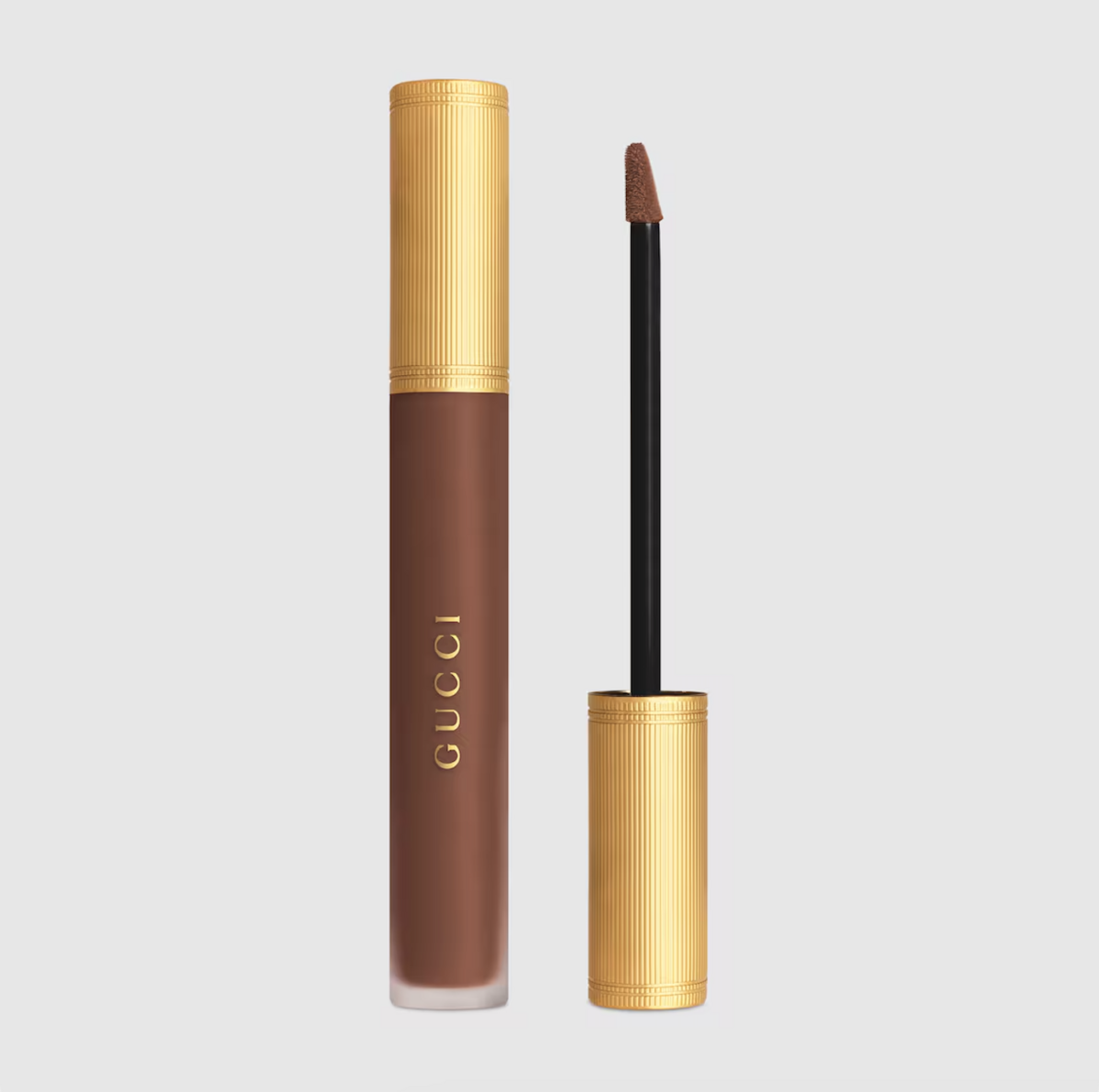 Gucci Beauty 루즈 아 레브르 리퀴드 매트 립스틱 124 에밀리 브라운, 6만3천원