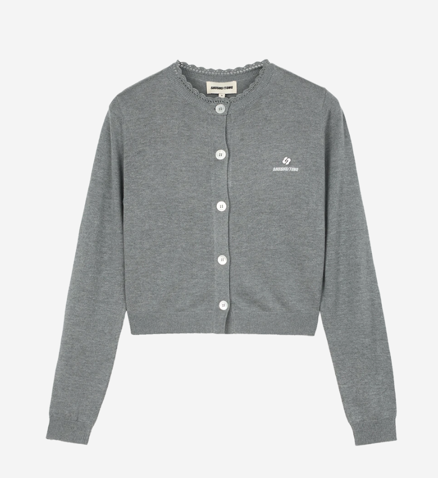 Shushu/Tong Women Logo Stitch Knit Cardigan 55만원대