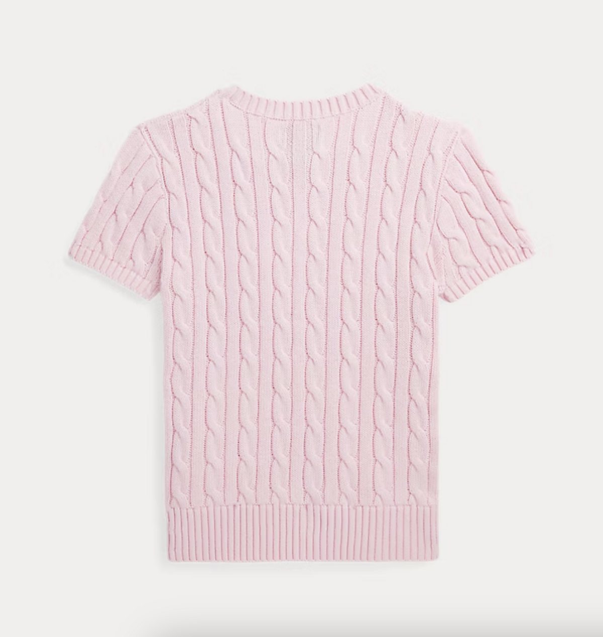 Ralph Lauren 케이블 니트 코튼 숏 슬리브 스웨터 12만9천원