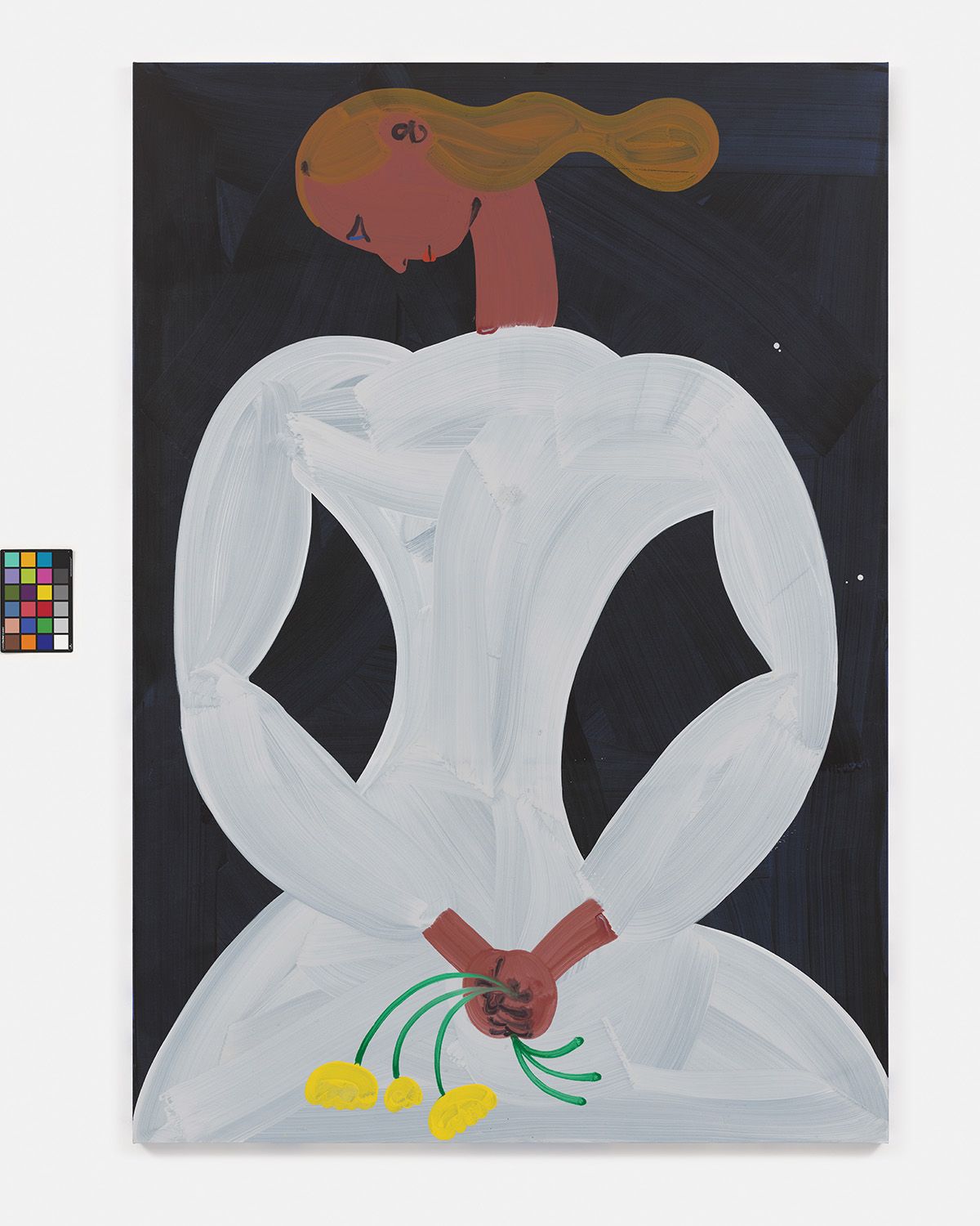 Grace Weaver, <Nightgown>, 2024, Acrylic on canvas, 228x172cm. Courtesy Galerie Max Hetzler
