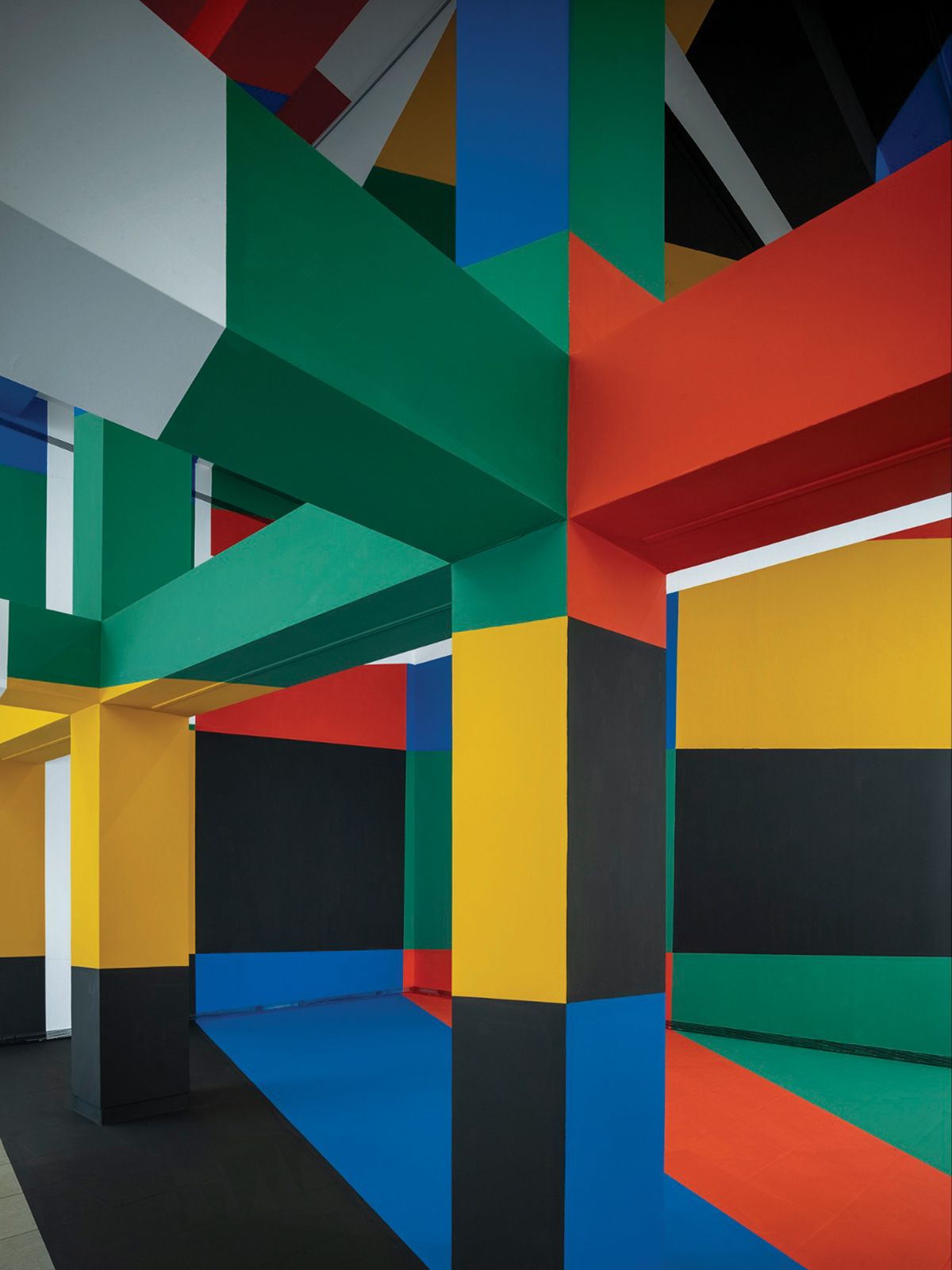 <서울, 성곡Ⅱ> 작업을 위한 설치 전경 © 조르주 루스. 성곡미술관 제공