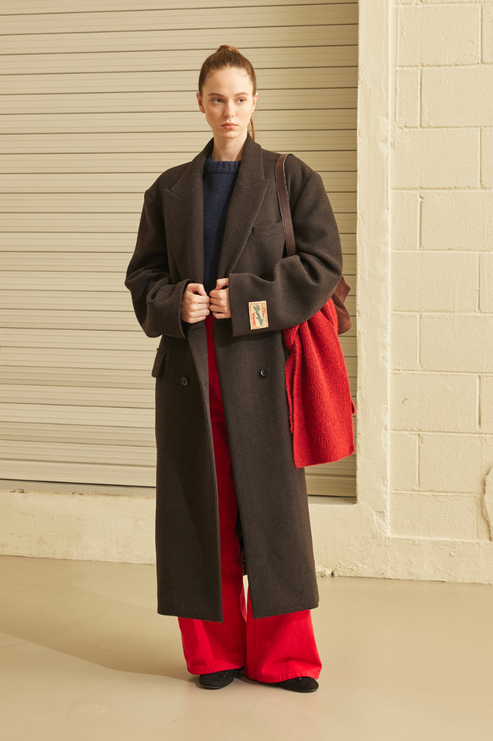 랭글러 울 롱 더블 코트