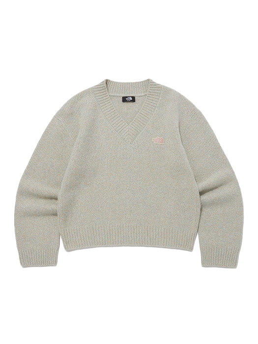 여성 슈가 캔디 브이넥 스웨터