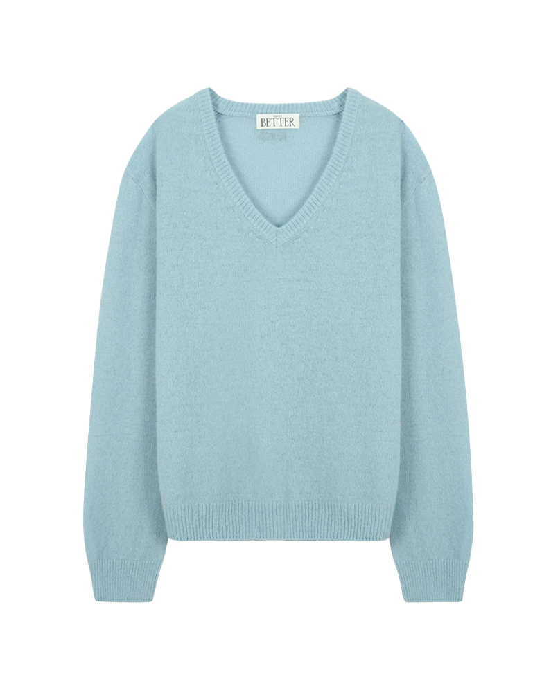 Loose fit V-neck knit