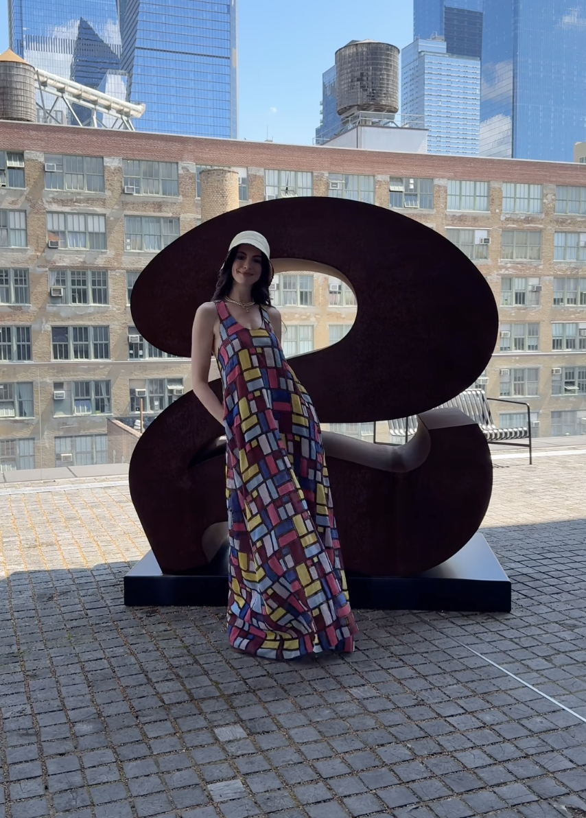 가브리엘라 허스트 드레스를 입은 앤 해서웨이/ @annehathaway