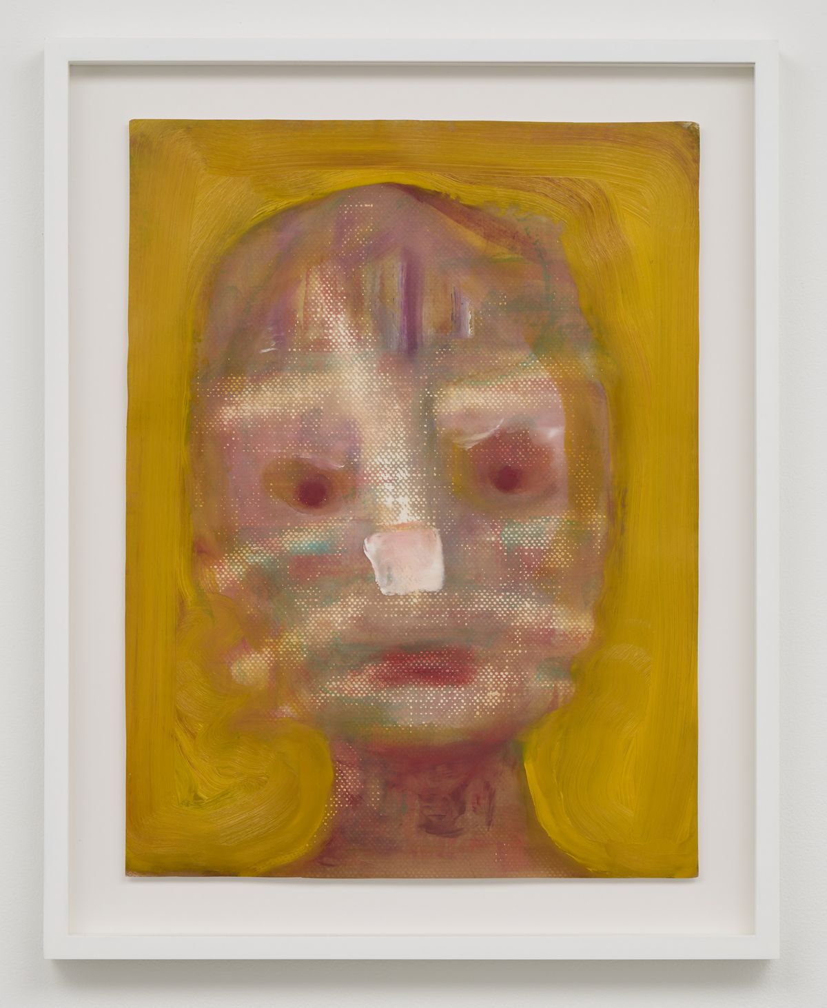 Toshiyuki Konish, Untitled, 2024, Oil on paper, 40x30cm, framed(H48.5xW39xD3cm)