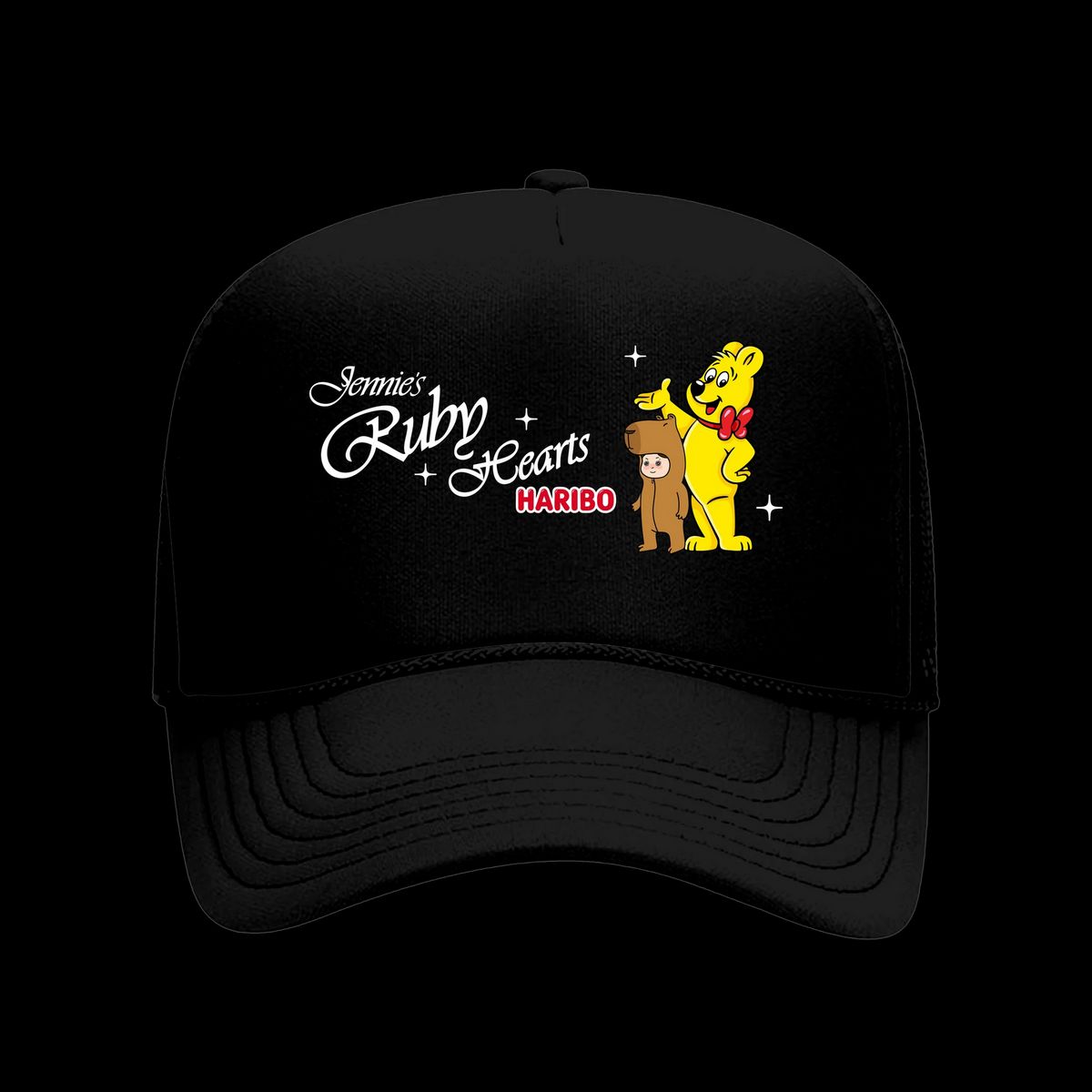 제니 X 하리보 트러커 모자(블랙), 5만원대 