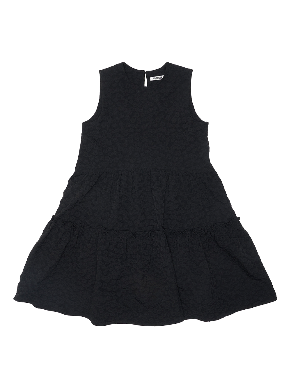 Flower Jacquard Volume Dress