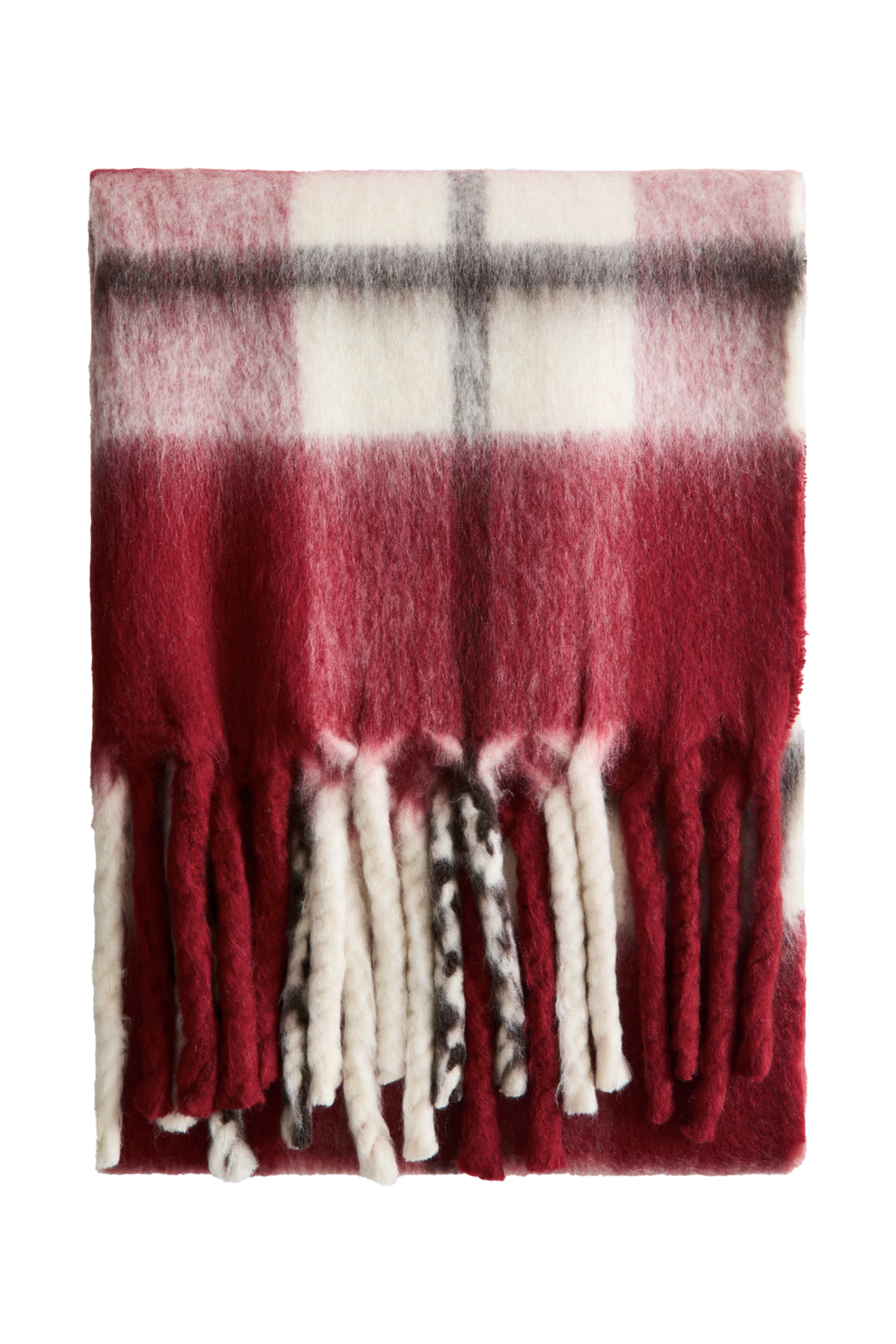 울 블렌드 패턴 블랭킷