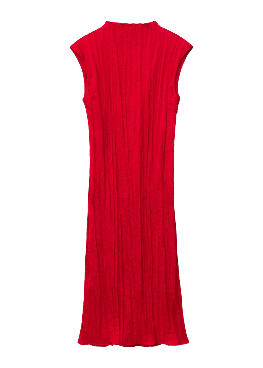 크레이프 맥시 드레스