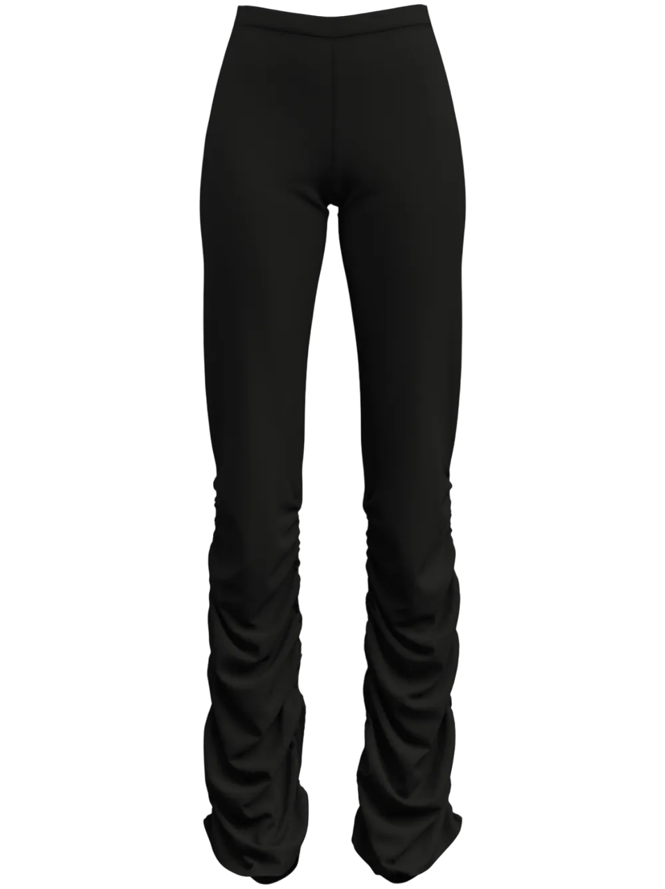 주름 크레이프 슬림 핏 팬츠