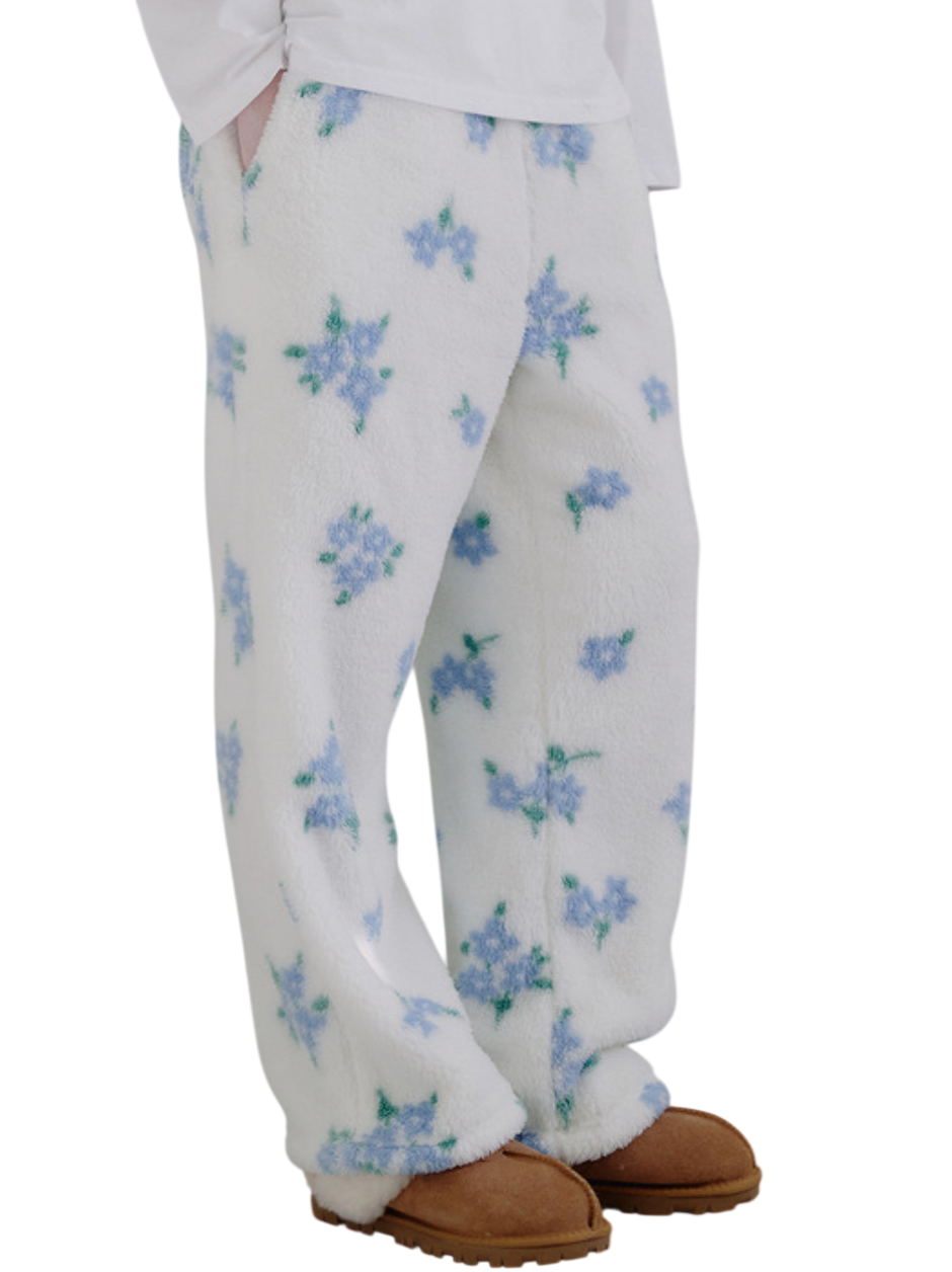 플라워 플러피 팬츠