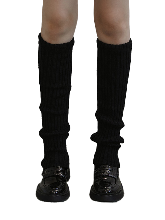 플러피 니트 레그 워머