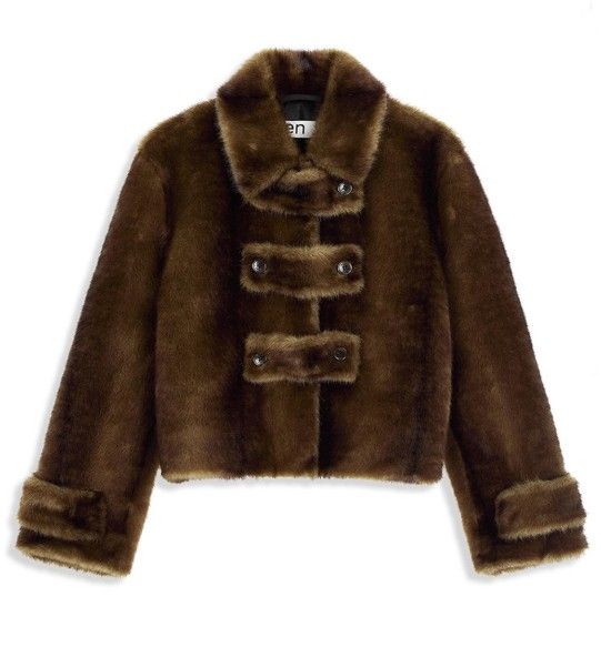 오픈 와이와이 폭스 퍼 탭 토글 재킷, 45만8천원