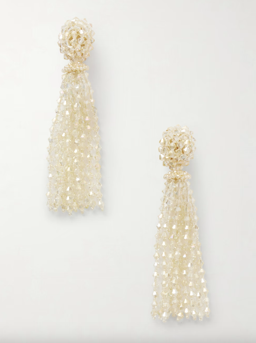 오스카 드 라 렌타 태슬 비즈 클립 이어링 70만원대