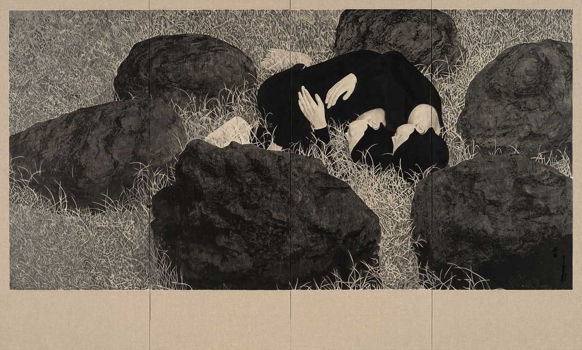 석원_2025_Ink on Korean paper_175 x 290 cm