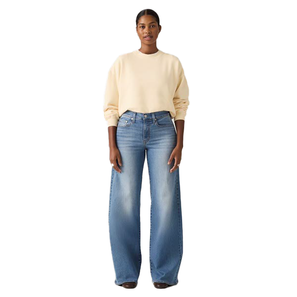 여성 728 하이라이즈 와이드레그 진