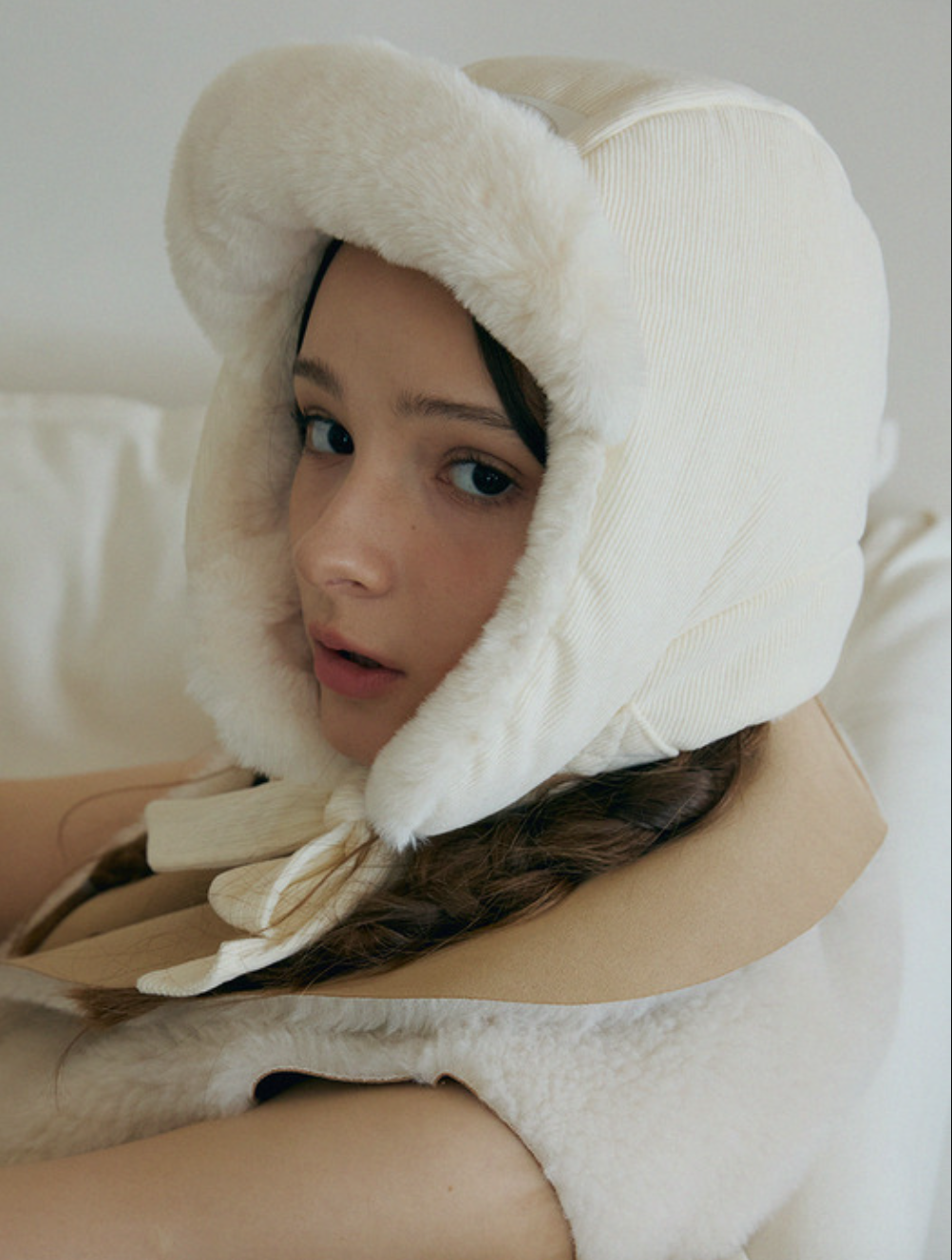 메르헨 코듀로이 퍼 트루퍼 햇 2만원대