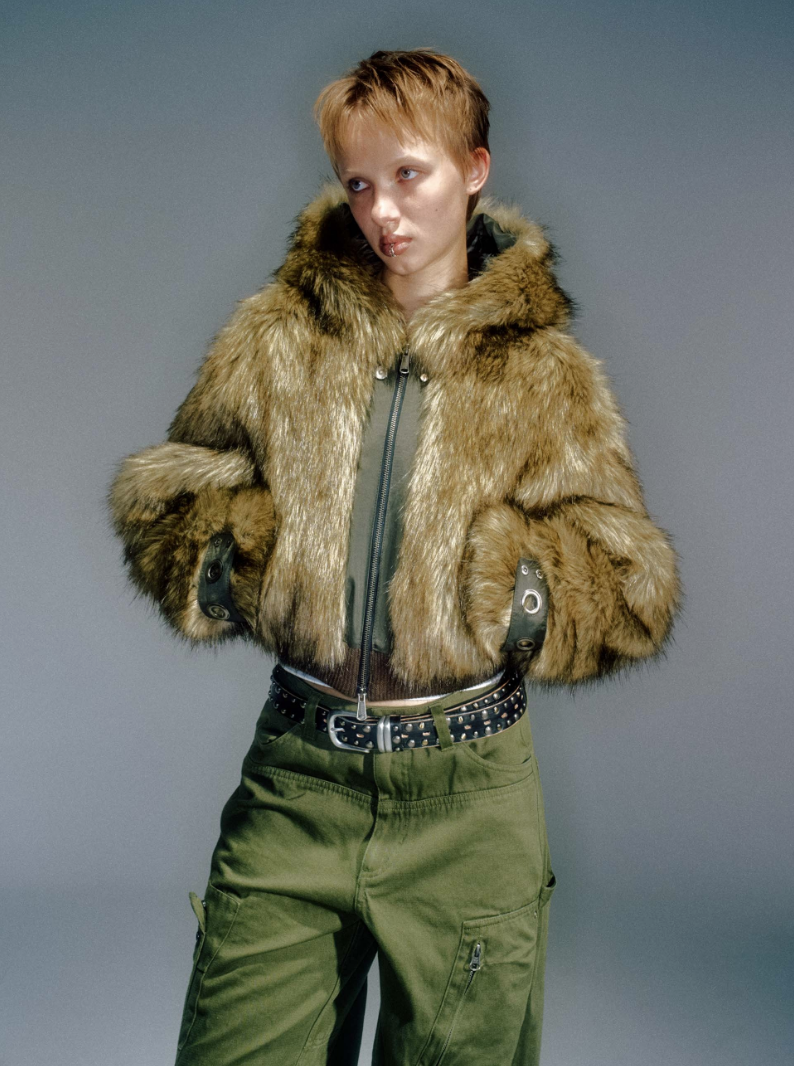 베이컨트 아카이브 DIDDY FUR HOODIE JACKET BROWN 39만8천원