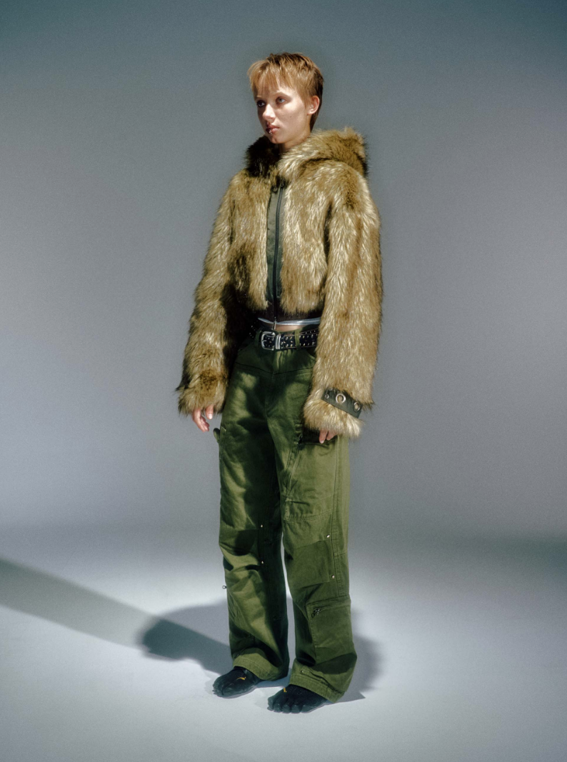 베이컨트 아카이브 DIDDY FUR HOODIE JACKET BROWN 39만8천원