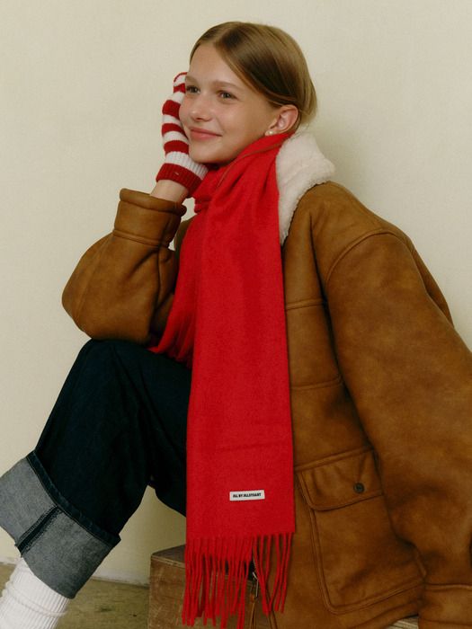 JILL BY JILLSTUART 캐시울 솔리드 머플러 8만8천원