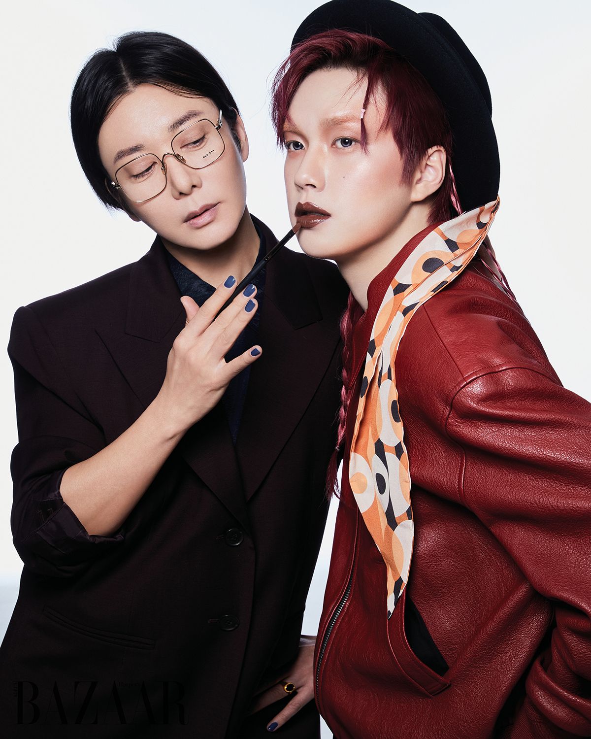 성수동 프린스 리우를 메이크업하는 퍼스트맨 박태윤.