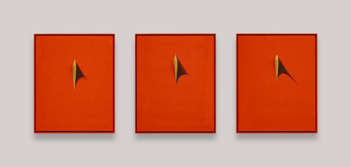 송번수 Song Burnsoo Possibility 023-CV, CVI, CVII 2023 object painting 104 x 84.5 x 11.5 cm framed each, total 3 pieces GBSBS-923057