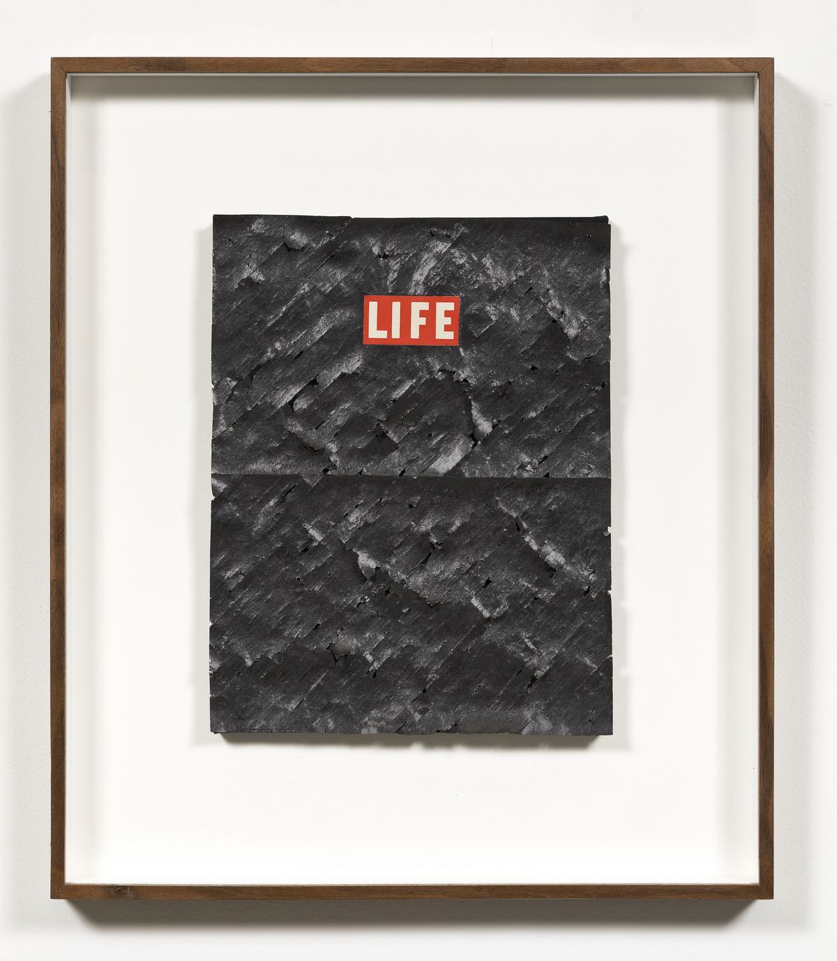 #A05 Choi Byung-so Untitled 0221101, 2022 Ballpoint pen and pencil on magazine, 23.5 x 18.5 x 1 cm, Framed : 38.5 x 33 x 3.5 cm Courtesy of the artist and Perrotin. 