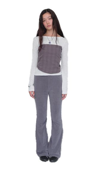 Flare Banding Pants & Modular Shawl