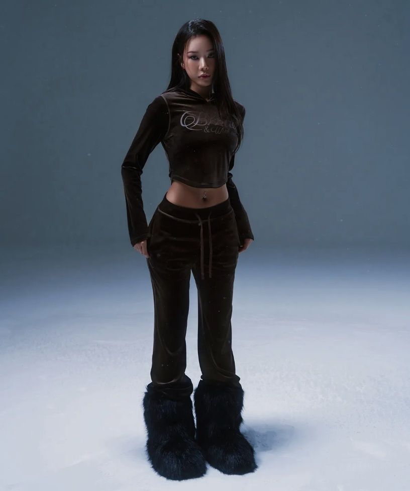 본투윈 VELOUR SLIM FIT HOODIE 7만4천원