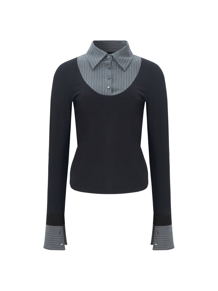 아크메서드 모노 셔츠 레이어드 톱, 8만9천원