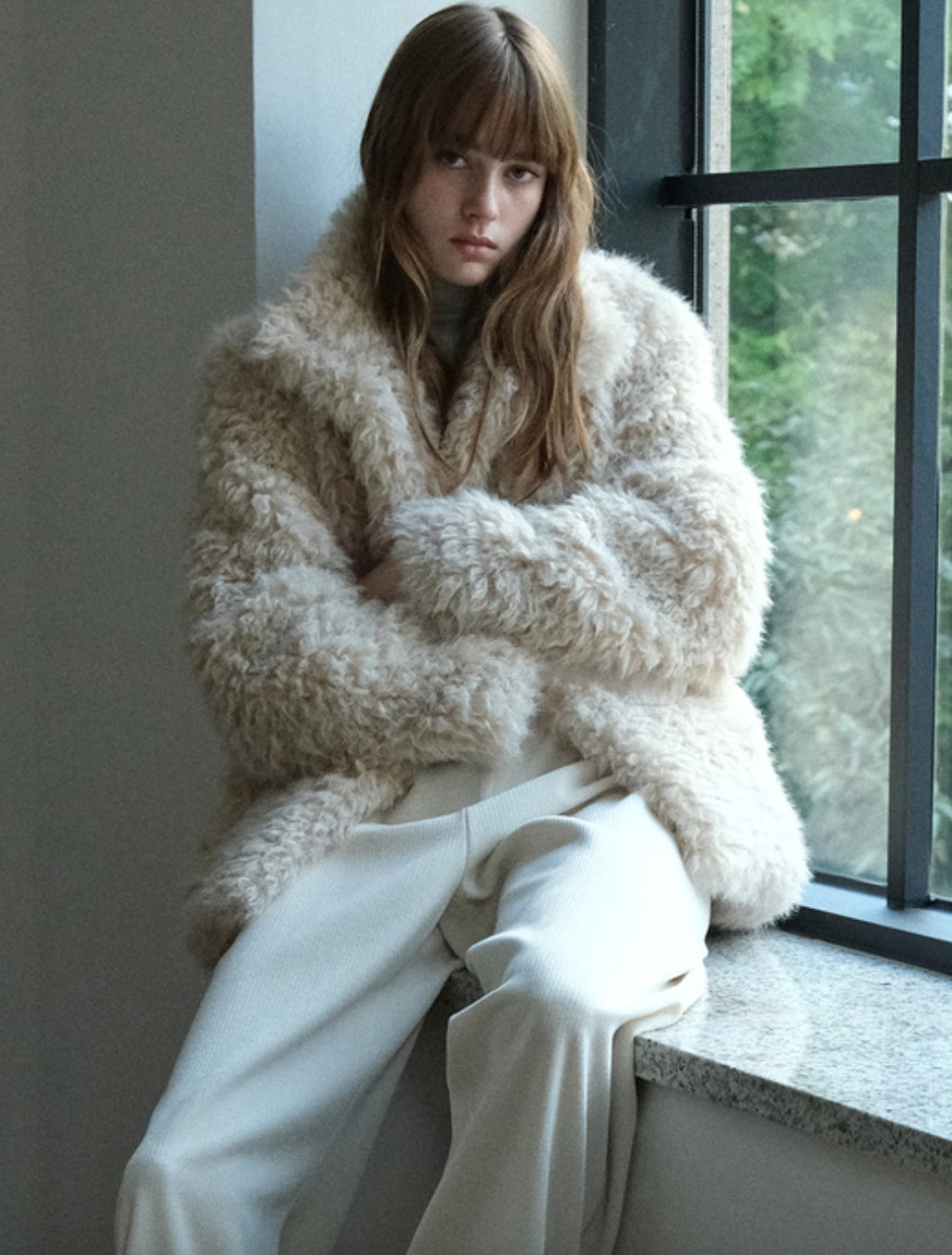 LE 빈티지 퍼 하프코트 14만원대 