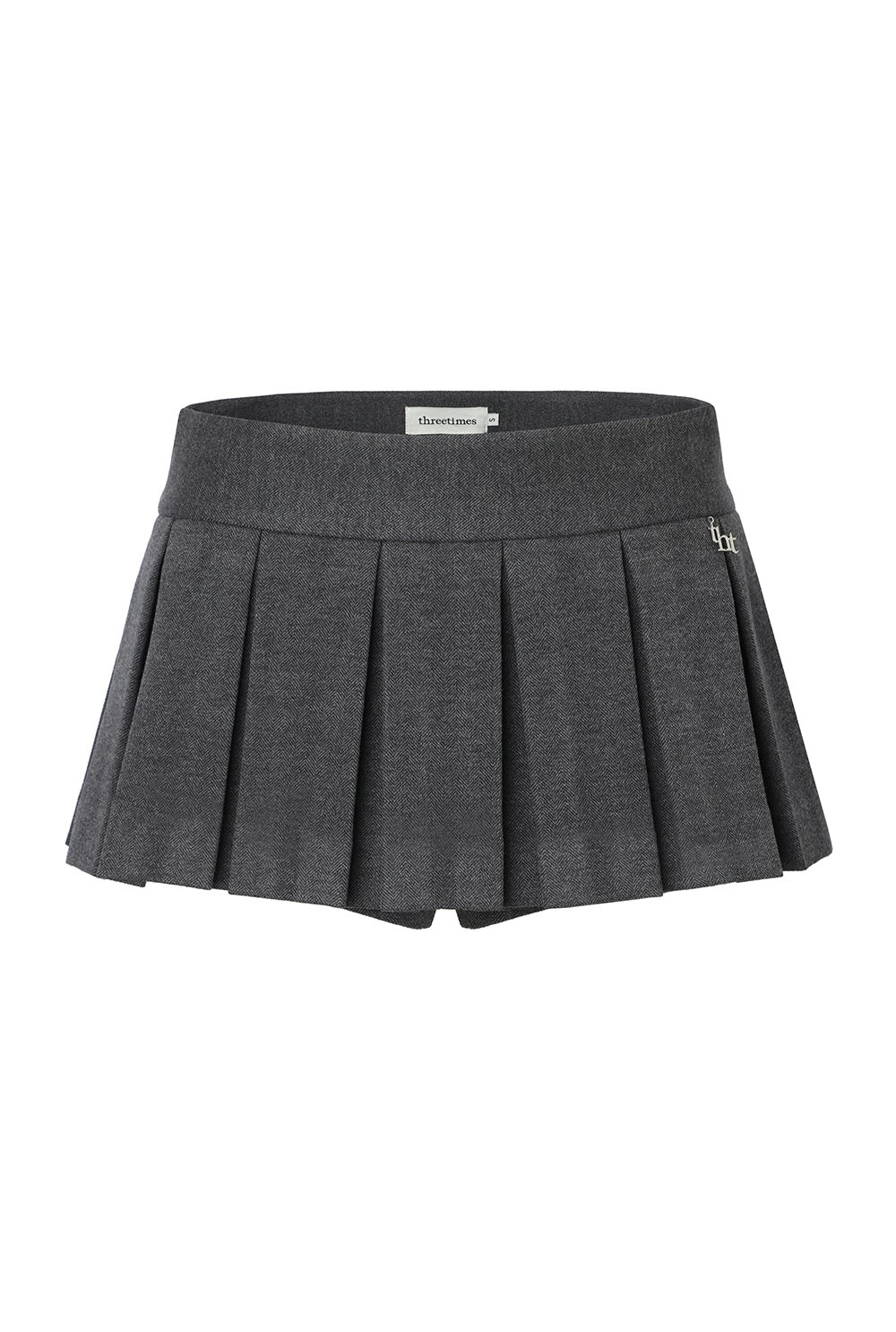 쓰리타임즈 로우 플리츠 스커트, 15만3천원