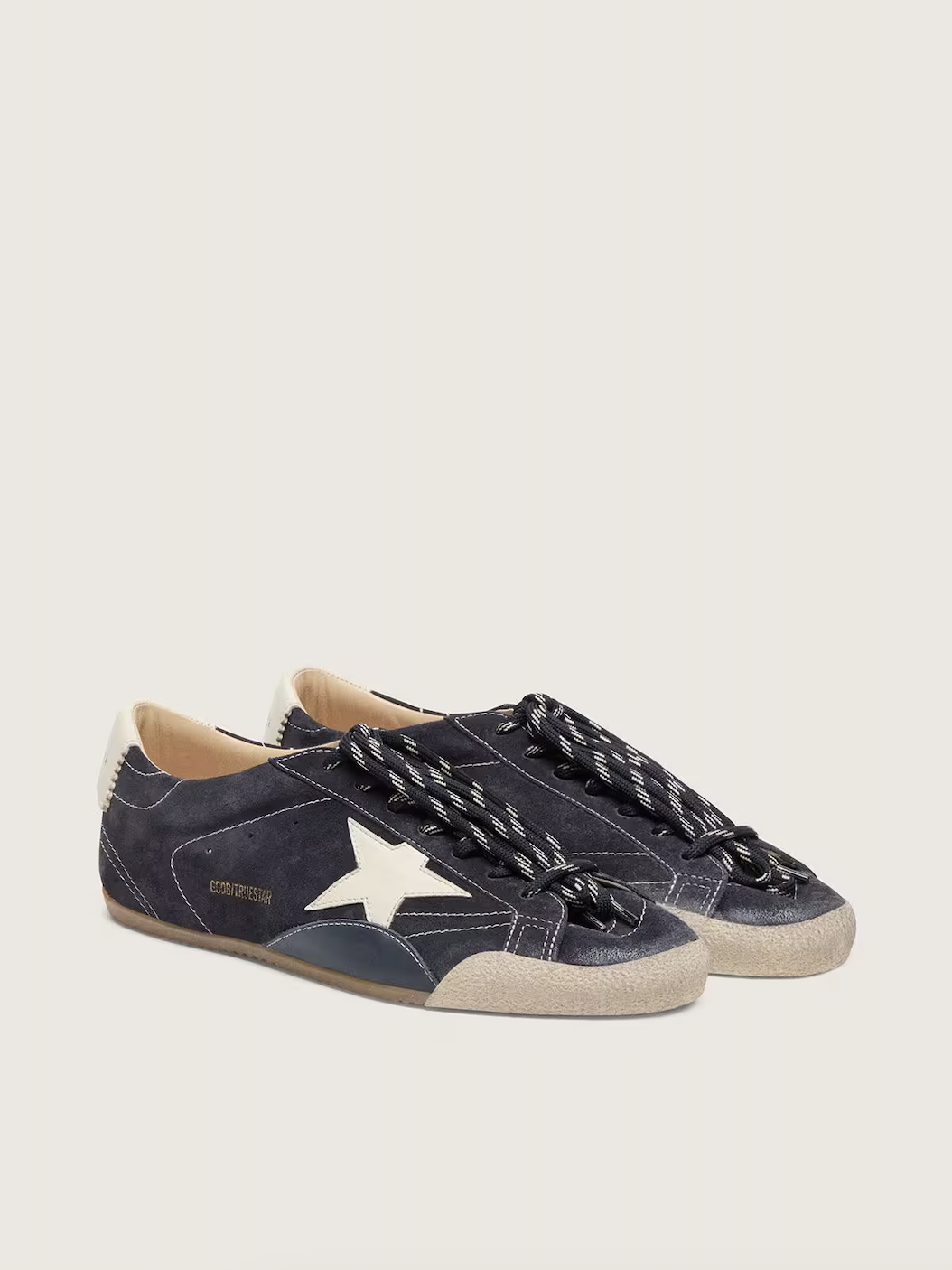 Golden Goose 여성 화이트 나파 레더 스타 & 힐탭 다크 블루 스웨이드 트루스타 99만8천원