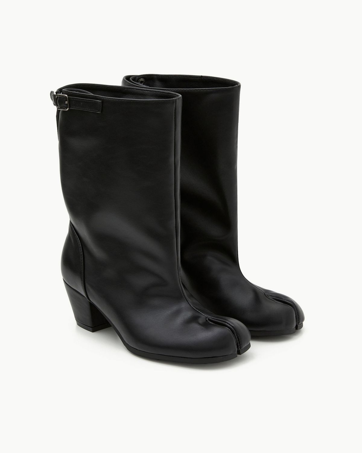 Wide Buckle Tabi Boots